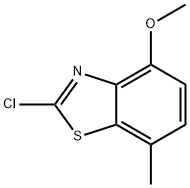 Benzothiazole, 2-chloro-4-methoxy-7-methyl- (9CI) Struktur