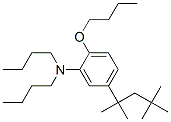 2-Butoxy-N,N-dibutyl-5-(1,1,3,3-tetramethylbutyl)aniline Struktur