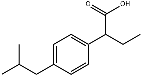 Benzeneacetic acid, -alpha--ethyl-4-(2-methylpropyl)-, labeled with tritium (9CI) Struktur