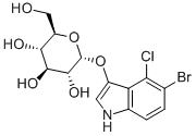 5-BROMO-4-CHLORO-3-INDOLYL-ALPHA-D-GLUCOPYRANOSIDE Structure