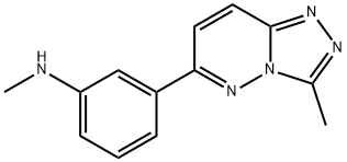 N-METHYL-3-(3-METHYL[1,2,4]TRIAZOLO[4,3-B]PYRIDAZIN-6-YL)ANILINE Struktur