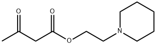 3-OXO-BUTYRIC ACID 2-PIPERIDIN-1-YL-ETHYL ESTER Struktur