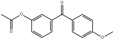 3-ACETOXY-4'-METHOXYBENZOPHENONE Struktur