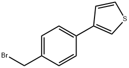 3-[4-(BROMOMETHYL)PHENYL]THIOPHENE Struktur