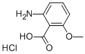 2-amino-6-methoxybenzoic acid hydrochloride Struktur