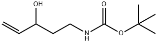 tert-butyl 3-hydroxypent-4-enylcarbamate Struktur