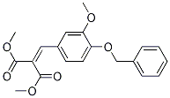 diMethyl 2-(4-(benzyloxy)-3-Methoxybenzylidene)Malonate Struktur