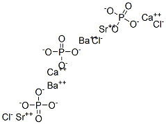 Barium calcium strontium chloride phosphate europium-doped Struktur