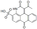 3H-Naphtho[1,2,3-de]quinoline-4-sulfonic  acid,  1-acetyl-2,7-dihydro-2,7-dioxo- Struktur