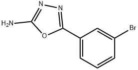 5-(3-BROMOPHENYL)-1,3,4-OXADIAZOL-2-AMINE Struktur