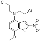 4-(BIS(2-CHLOROETHYL)AMINO)-7-METHOXY-2-NITROBENZOFURAN Struktur