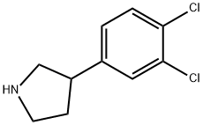 3-(3,4-Dichlorophenyl)pyrrolidine Struktur