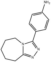 4-(6,7,8,9-TETRAHYDRO-5H-[1,2,4]TRIAZOLO[4,3-A]AZEPIN-3-YL)-PHENYLAMINE Struktur