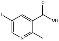 5-Iodo-2-methylnicotinic acid Struktur