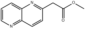 1,5-Naphthyridine-2-acetic acid, methyl ester Struktur