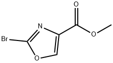 4-Oxazolecarboxylic acid, 2-bromo-, methyl ester Struktur