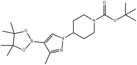 1-(1-Boc-4-piperidyl)-3-methylpyrazole-4-boronic Acid Pinacol Ester Struktur