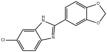 2-(1,3-BENZODIOXOL-5-YL)-5-CHLORO-1H-BENZIMIDAZOLE Struktur