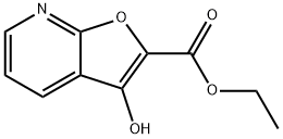 ETHYL 3-HYDROXYFURO[2,3-B]PYRIDINE-2-CARBOXYLATE Struktur