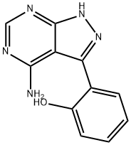 2-(4-AMino-1H-pyrazolo[3,4-d]pyriMidin-3-yl)-phenol Struktur