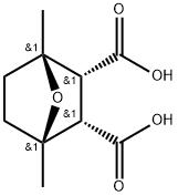 (1R,4S,5R,6S)-1,4-dimethyl-7-oxabicyclo[2.2.1]heptane-5,6-dicarboxylic acid Struktur