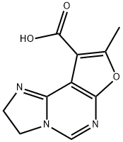 8-methyl-2,3-dihydrofuro[3,2-e]imidazo[1,2-c]pyrimidine-9-carboxylic acid Struktur