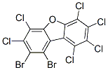 Dibromohexachlorodibenzofuran Struktur