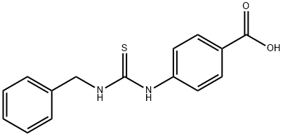 4-(3-BENZYL-THIOUREIDO)-BENZOIC ACID Struktur