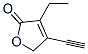 2(5H)-Furanone, 3-ethyl-4-ethynyl- (9CI) Struktur