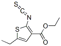 3-Thiophenecarboxylicacid,5-ethyl-2-isothiocyanato-,ethylester(9CI) Struktur