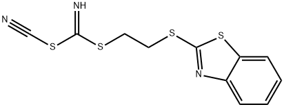 [(BENZO[D]THIAZOL-2-YLTHIO)METHYL] METHYLCYANOCARBONIMIDODITHIOATE Struktur