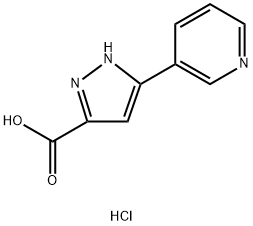 5-PYRIDIN-3-YL-1H-PYRAZOLE-3-CARBOXYLIC ACIDHYDROCHLORIDE Struktur