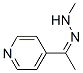 Ethanone, 1-(4-pyridinyl)-, methylhydrazone (9CI) Struktur