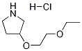 3-(2-ETHOXYETHOXY)PYRROLIDINE HYDROCHLORIDE Struktur