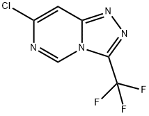 7-Chloro-3-(trifluoromethyl)-[1,2,4]triazolo[4,3-a]pyrimidine Struktur