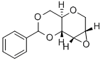 1,5:2,3-Dianhydro-4,6-O-benzylidene-D-allitol Struktur