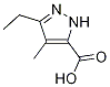 3-ethyl-4-methyl-1H-pyrazole-5-carboxylic acid(SALTDATA: FREE) Struktur