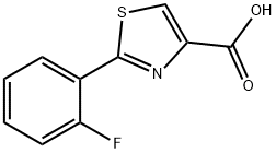 2-(2-fluorophenyl)thiazole-4-carboxylic acid Struktur