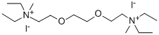 (Ethylenebis(oxyethylene))bis(diethylmethylammonium iodide) Struktur