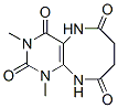 Pyrimido[4,5-b][1,4]diazocine-2,4,6,9(1H,3H)-tetrone,  5,7,8,10-tetrahydro-1,3-dimethyl- Struktur