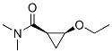 Cyclopropanecarboxamide, 2-ethoxy-N,N-dimethyl-, cis- (9CI) Struktur