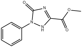 Methyl2,5-dihydro-5-oxo-1-phenyl-1H-1,2,4-triazole-3-carboxylate Struktur