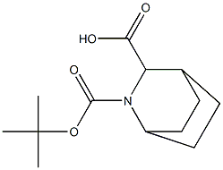 2(S)-Aza-bicyclo[2.2.2]octane-2,3-dicarboxylic acid 2-tert-butyl ester Struktur