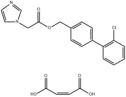 4-(Imidazolylacetoxymethyl)-2'-chlorobiphenyl hydrogen maleate Struktur