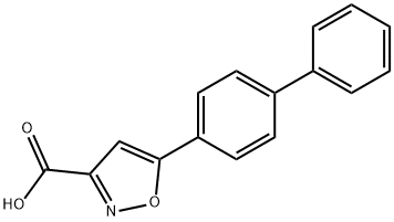 5-Biphenyl-4-ylisoxazole-3-carboxylic acid Struktur