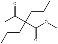 2-Acetyl-2-propylvaleric acid methyl ester Struktur