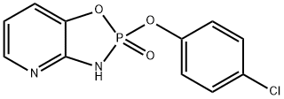 2-(4-Chloro-phenoxy)-3H-[1,3,2]oxazaphospholo[
4,5-b]pyridine 2-oxide Struktur