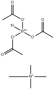 TETRAMETHYLAMMONIUM TRIACETOXYBOROHYDRIDE Struktur