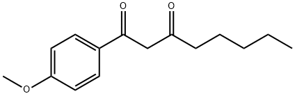 1-(4-Methoxyphenyl)-1,3-octanedione Struktur