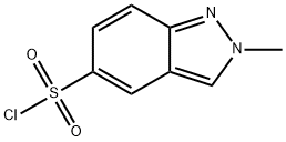 2-methyl-2H-indazole-5-sulfonyl chloride Struktur